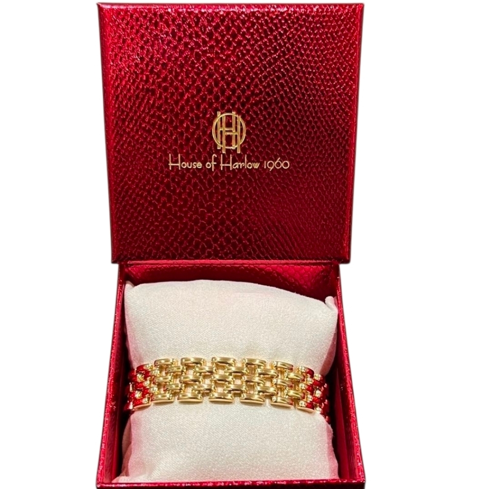 💛🔹️House of Harlow 🔹️1960 | Timeless  Collection Gold Link Bracelet